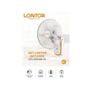 Lontor Rechargeable Wall Mounted Fan (AC/DC) - 16 Inches